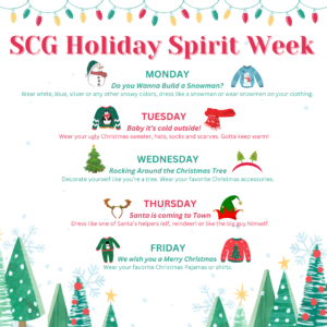 Christmas Spirit Week December 18-22