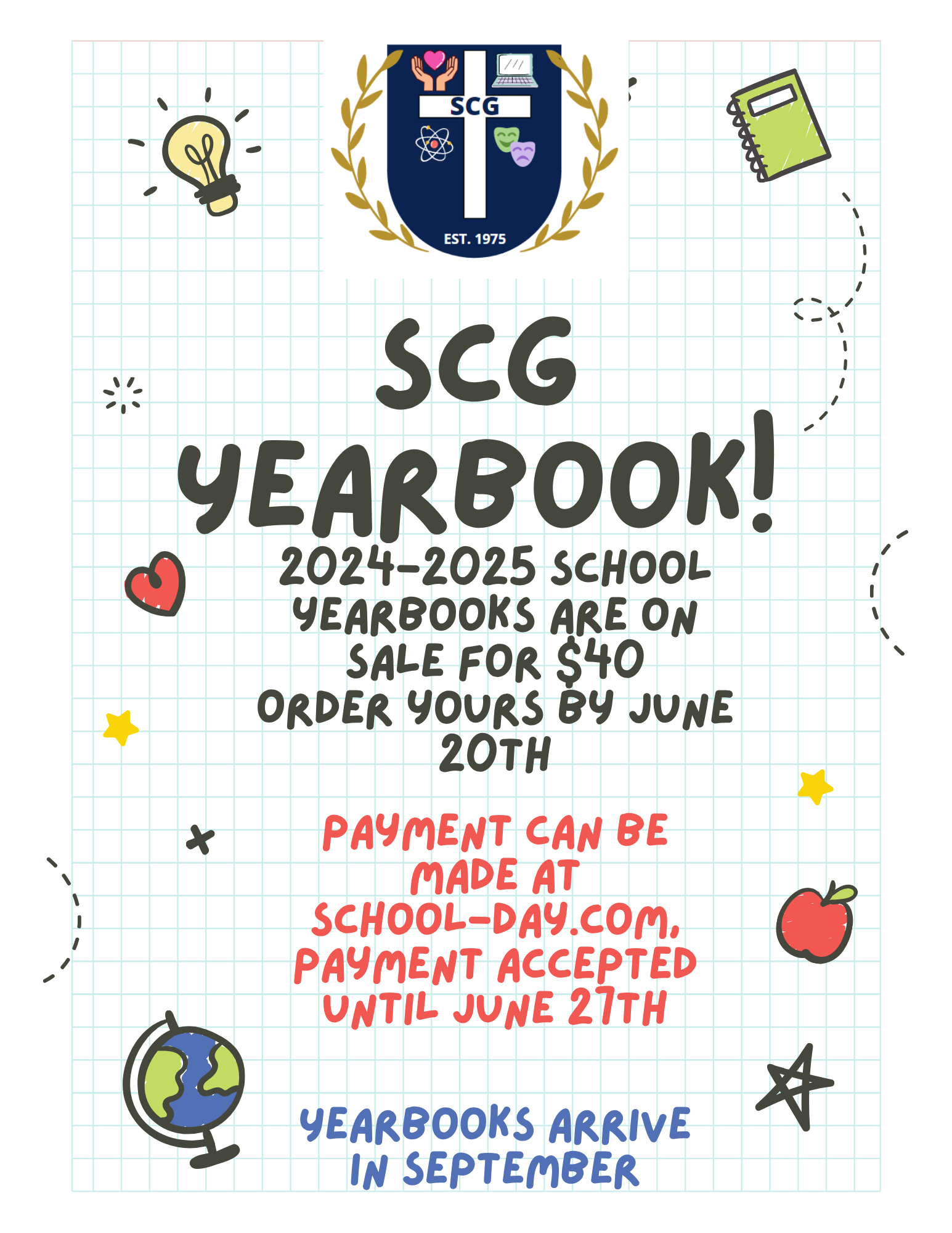 Order your SCG 2025 Yearbook!