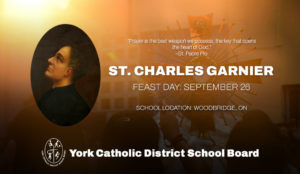 FEAST DAY: September 26, St. Charles Garnier